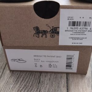 Coach Black Patent Womens Sandals - Never Been Worn